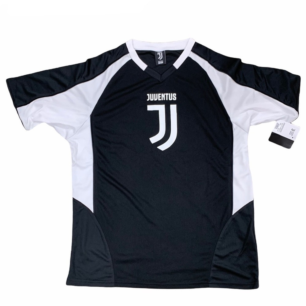 {ICON JUVENTUS} NWT Men’s Short Sleeve Soccer Jersey L Licensed Tee Polyshirt